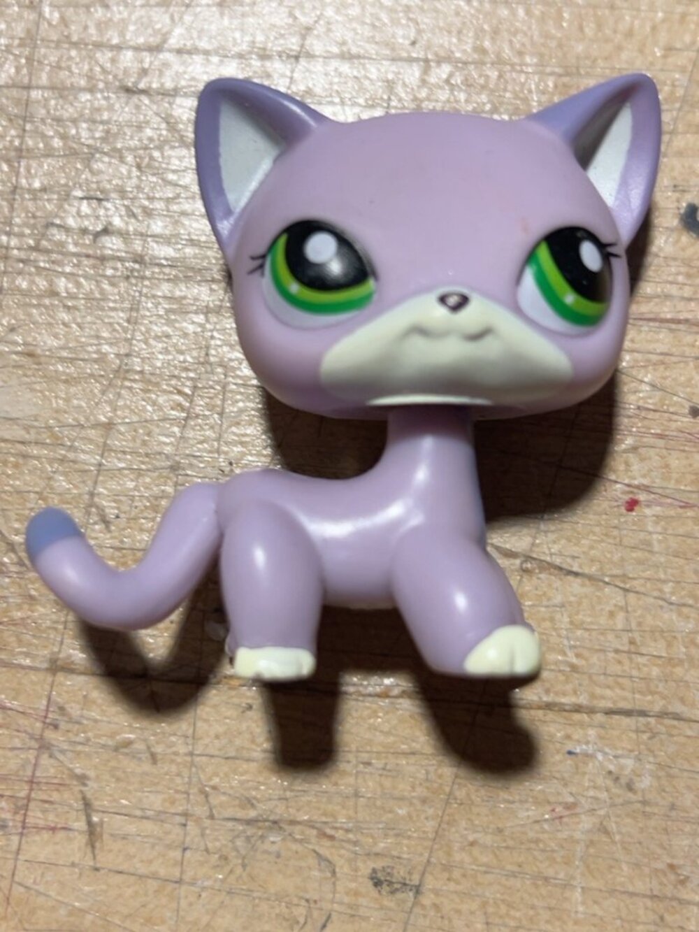 Littlest Pet Shop LPS Shorthair Cat Purple Lilac #2094 Authentic HTF